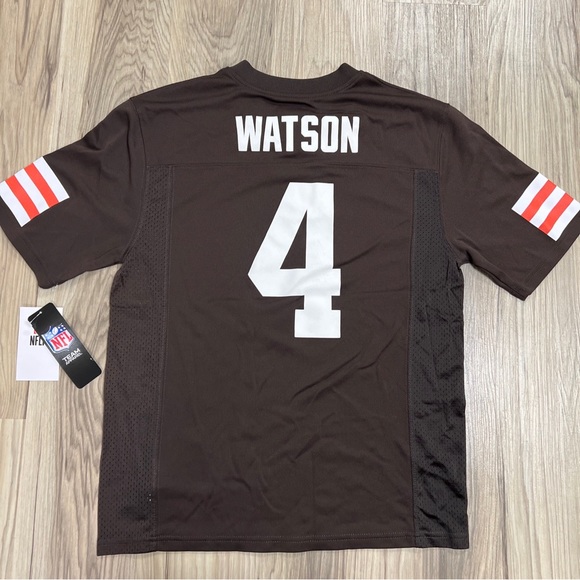 NFL Team Apparel Cleveland Browns Deshaun Watson Jersey Youth Medium 10/12 NWT - Picture 5 of 8